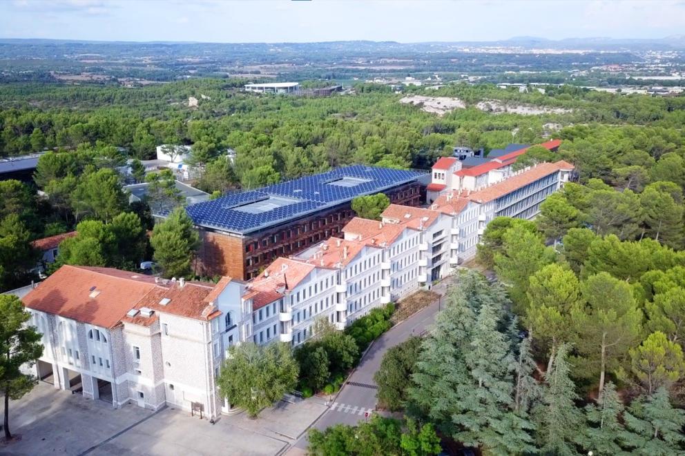 Photo Technopôle Arbois-drone Escalenta crédit : JS-Seguin